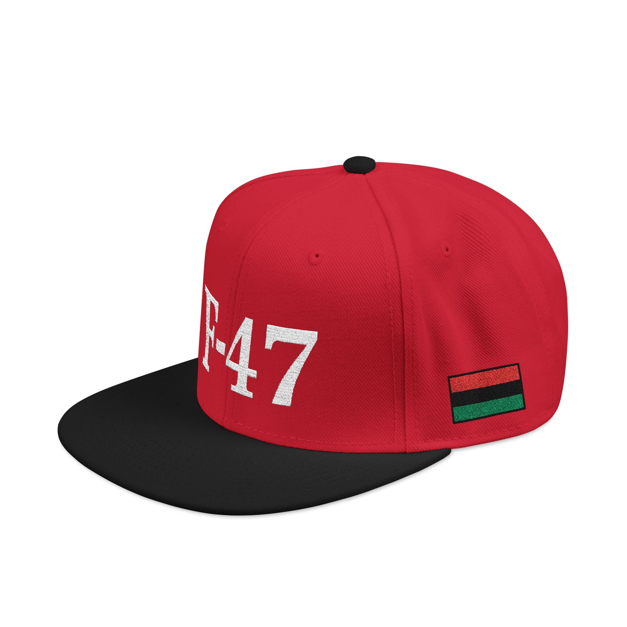 F-40 Seven Productions Embroidered Snapback Cap V2  Red / Black / Red