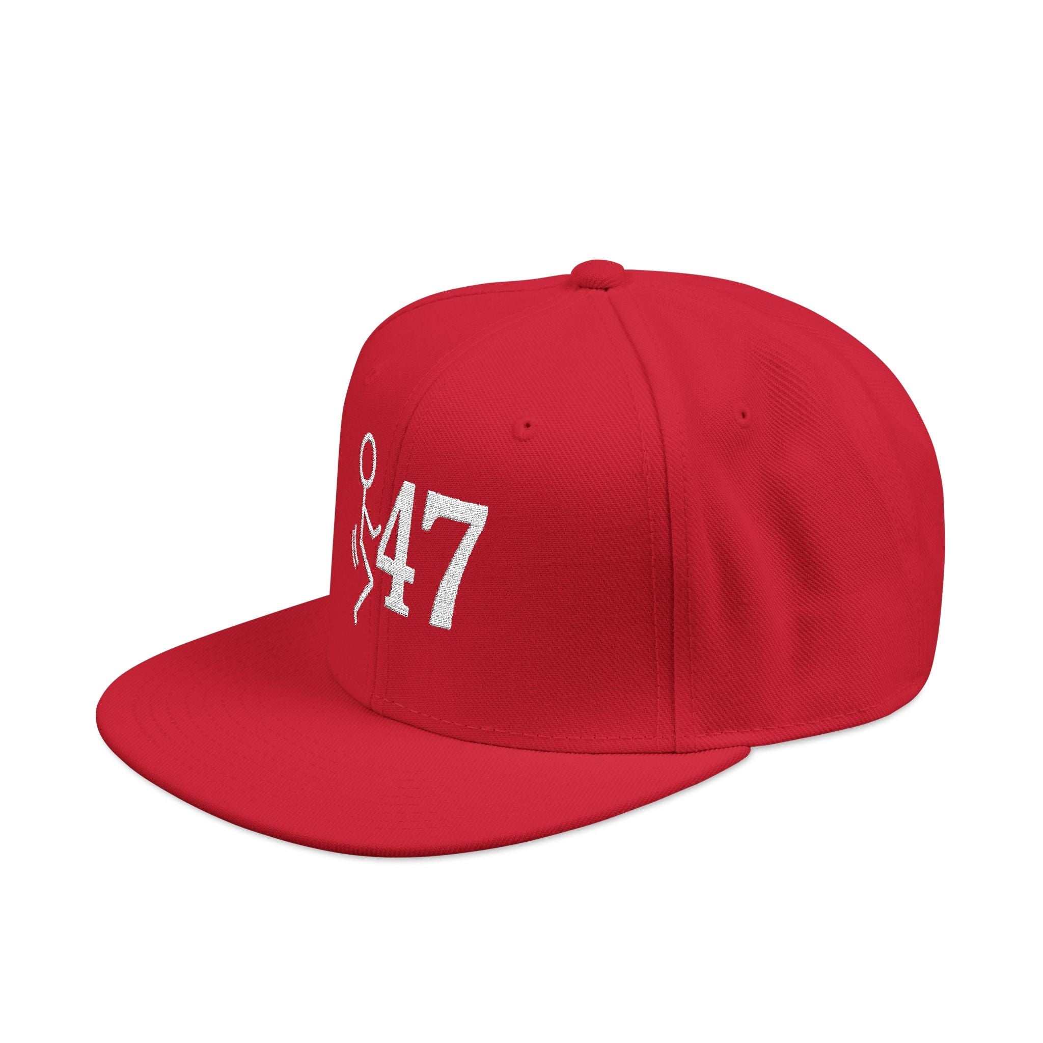 F-40 Seven Embroidered Snapback Cap - Revolution Red
