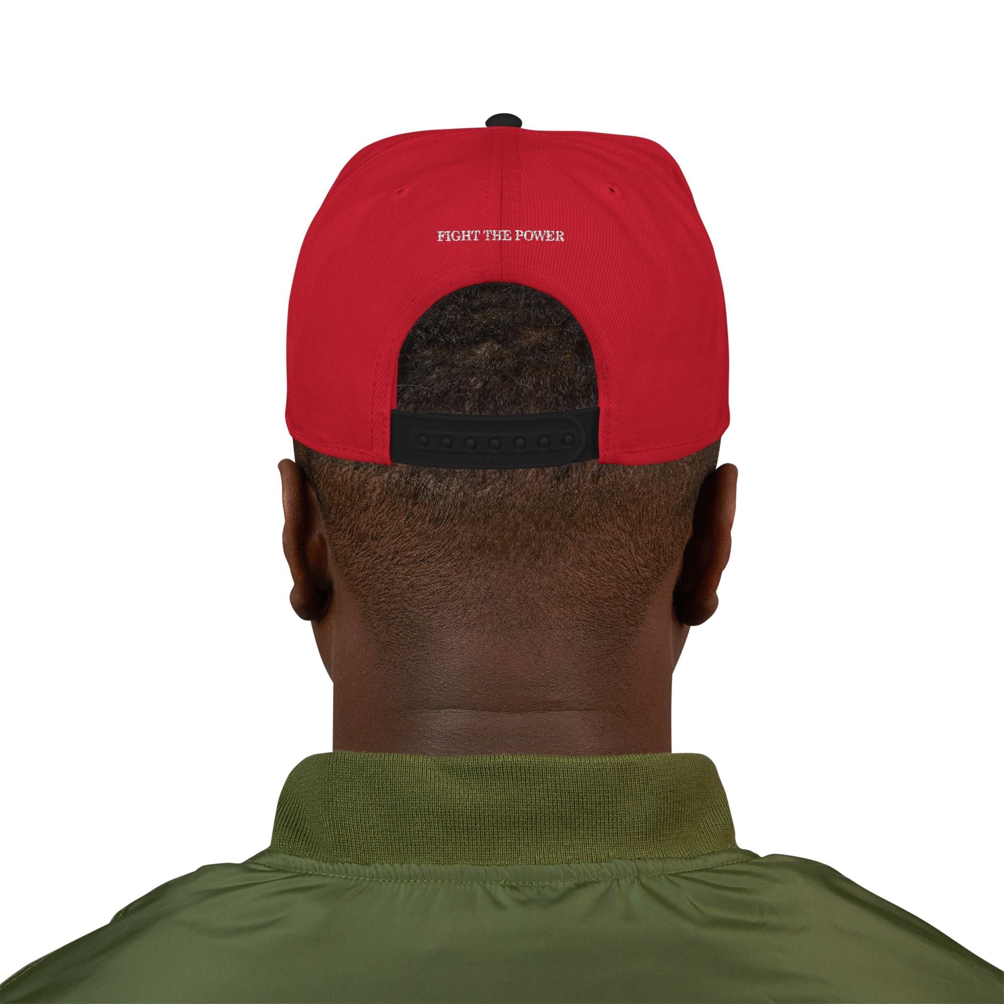 F-40 Seven productions Embroidered Snapback Hat - Red / Black
