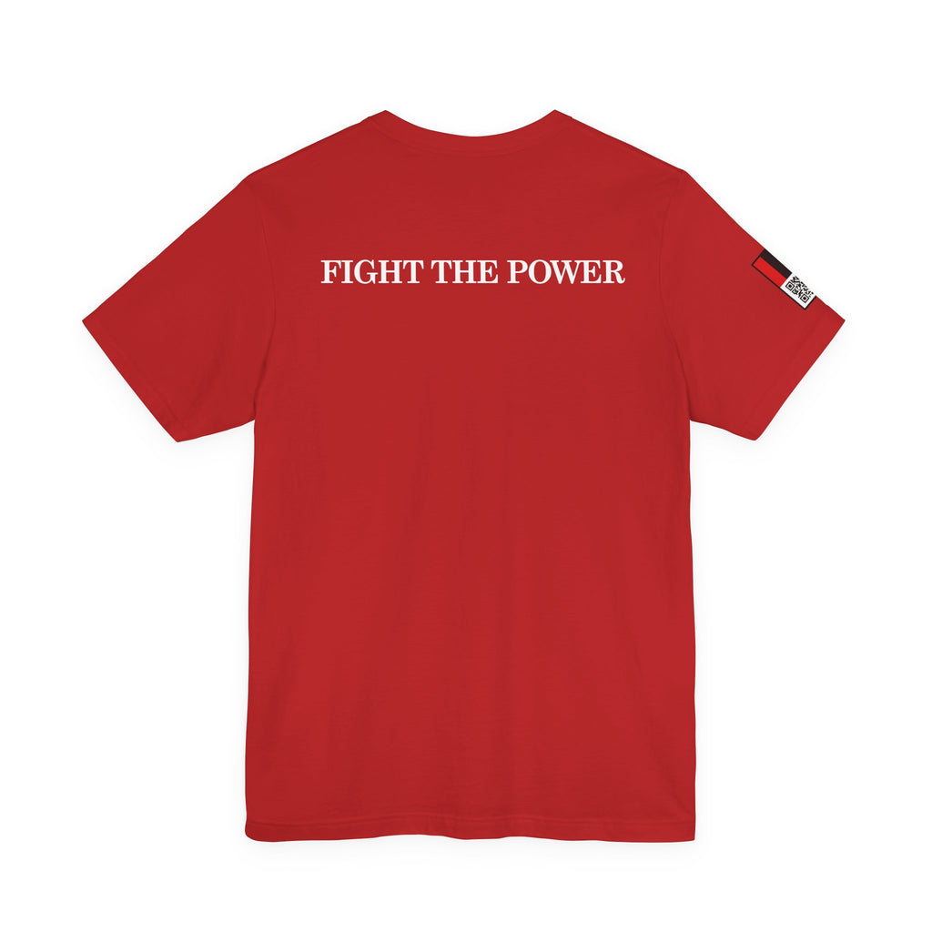 F-40 Seven Productions Unisex Jersey Tee with F-47 Logo - Red