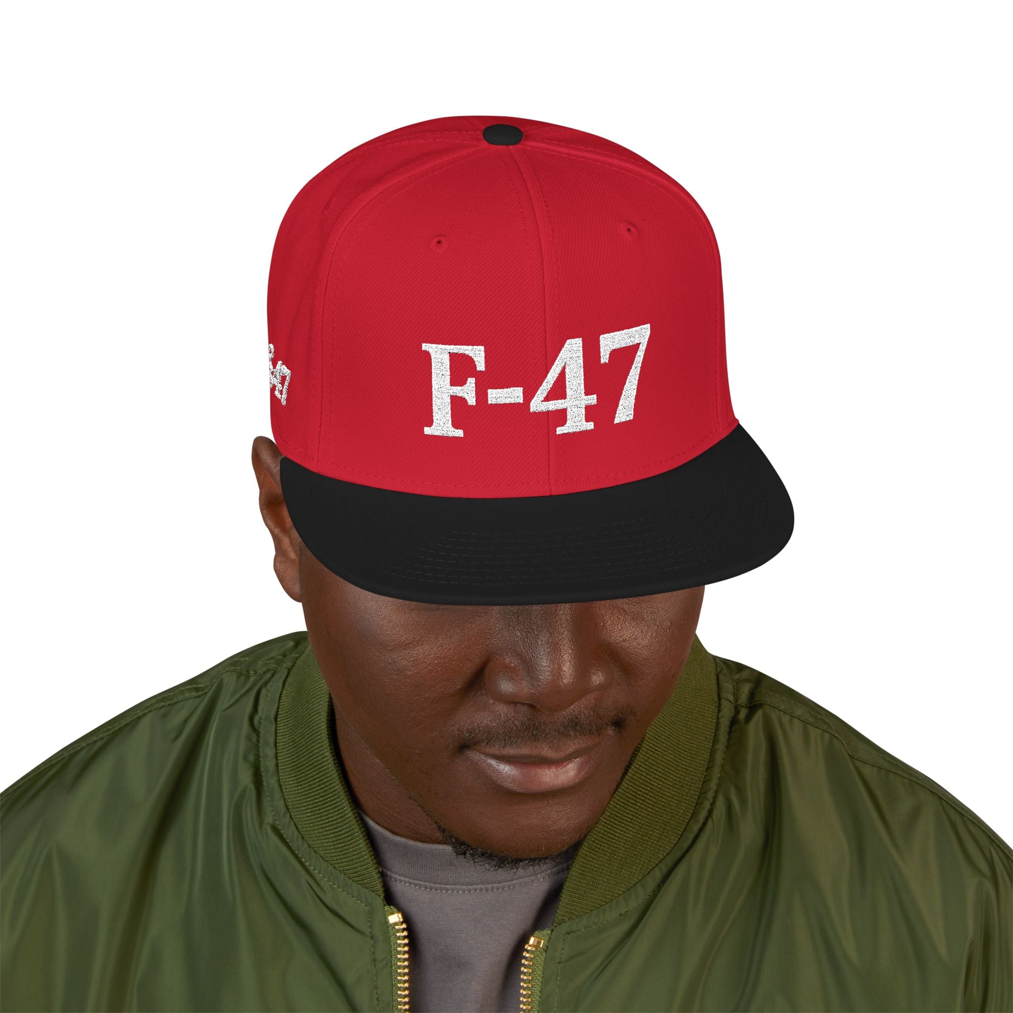F-40 Seven Productions Embroidered Snapback Cap V2  Red / Black / Red
