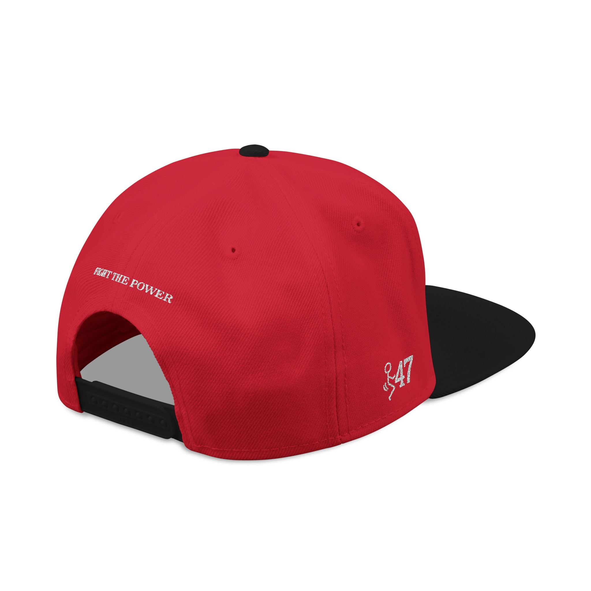 F-40 Seven productions Embroidered Snapback Hat - Red / Black
